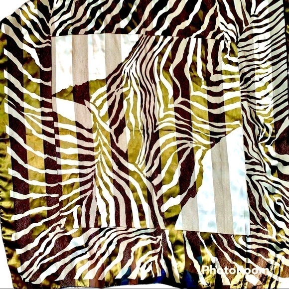 Zebra PRINT GIANT SQUARE SCARF 🦓 designer inspired D&G - Picture 1 of 1